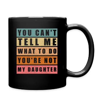 Papa idée de cadeau | Fête des pères cadeau d’anniversaire - Mug uni - noir - Droite