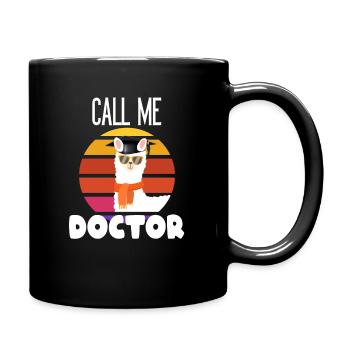 Doctor Arzt Medizin Urologe Doc HNO Frau Geschenk - Tasse einfarbig - Schwarz - Rechts