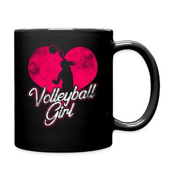 Volleyball Player Girls - Full Colour Mug - black - Right