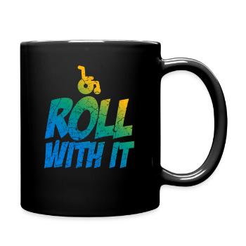 Fauteuil roulant Humour Handicap Handicap - Mug uni - noir - Droite