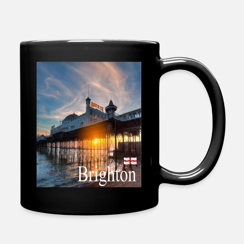 Brighton, Angleterre - Mug uni - noir