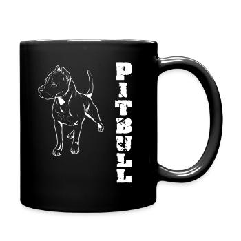 Pitbull - Mug uni - noir - Droite