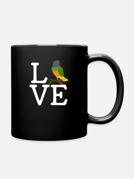 i loves senegal parrot, senegal parrot - Tasse einfarbig - Schwarz