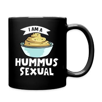 Pois chiches de houmous Recettes Haricot noir - Mug uni - noir - Droite