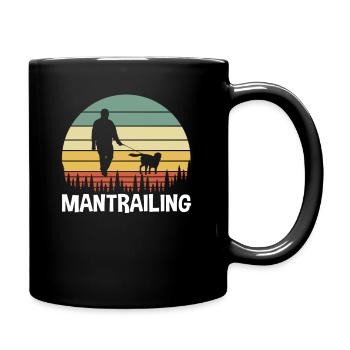Mantrailing Mantrailer - Tasse einfarbig - Schwarz - Rechts