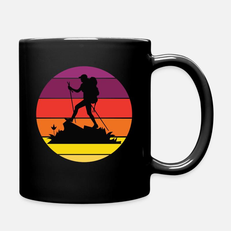 Hiking - Full Colour Mug - black