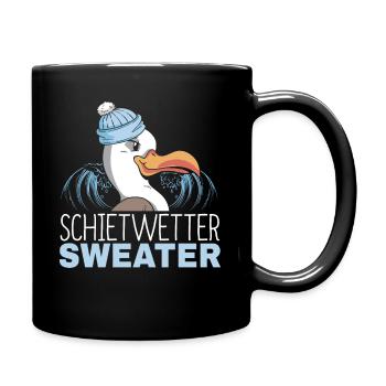 Hamburg Moin Digga Norddeutsch Hamburger Geschenk - Tasse einfarbig - Schwarz - Rechts