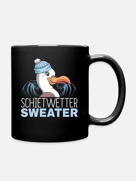Hamburg Moin Digga Norddeutsch Hamburger Geschenk - Tasse einfarbig - Schwarz