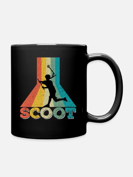 Stuntscooter Trickscooter - Scooter Retro - Tasse einfarbig - Schwarz