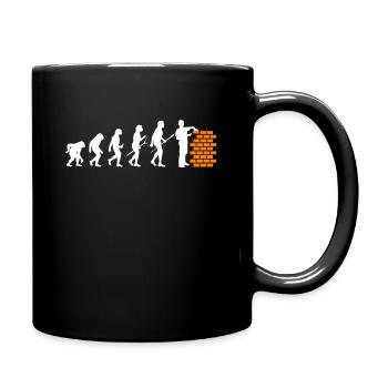 Maurer Lustig Bauarbeiter Meister Handwerk - Tasse einfarbig - Schwarz - Rechts