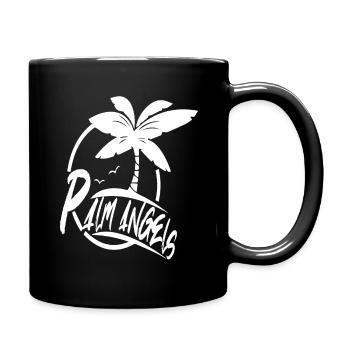 Palm Angeles Pulle, palm spring, palm beach - Tasse einfarbig - Schwarz - Rechts