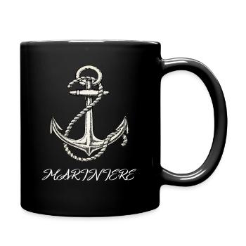 Pullover für Frauen-Marinier, für Strand für entpackt - Tasse einfarbig - Schwarz - Rechts