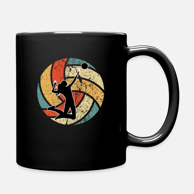 Volleyball Player Beach Volleyballer - Full Colour Mug - black