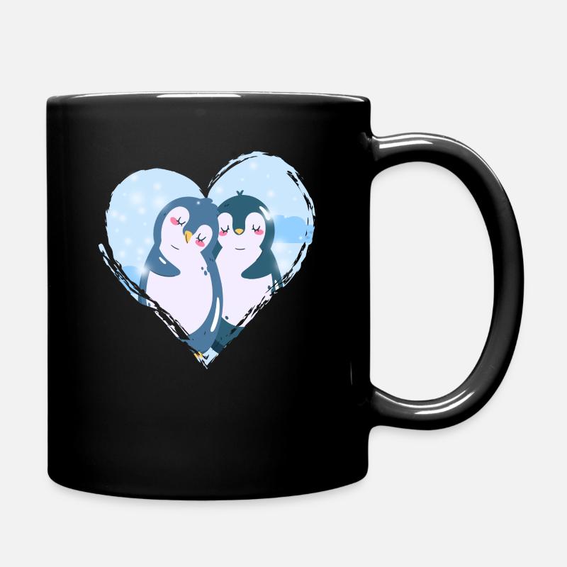 Pinguin - Tasse einfarbig - Schwarz