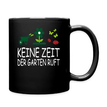 No Time The Garden Calls - Gardener Gift - Full Colour Mug - black - Right