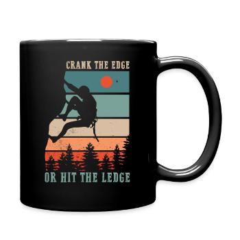 Climbing Rock Climbing Mountains - Full Colour Mug - black - Right