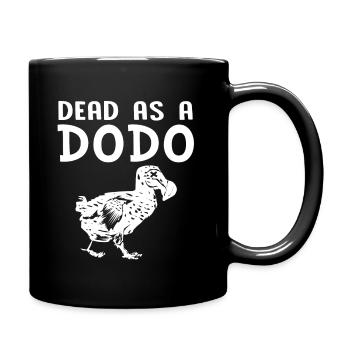 Dodo gift bird prehistoric fossil archeology geek - Full Colour Mug - black - Right