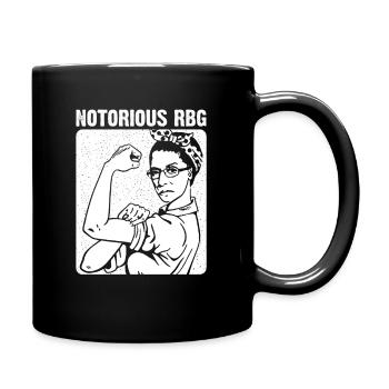RBG Ruth Bader Ginsburg Feministisch Politisch - Tasse einfarbig - Schwarz - Rechts