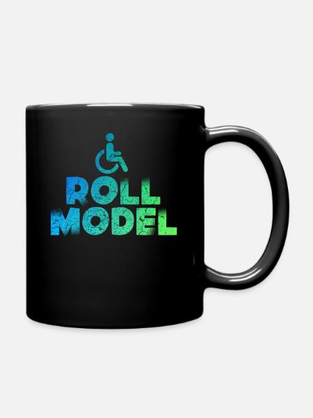 Rollstuhl Model - Tasse einfarbig - Schwarz