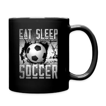 Eat-Sleep-Soccer - Full Colour Mug - black - Right