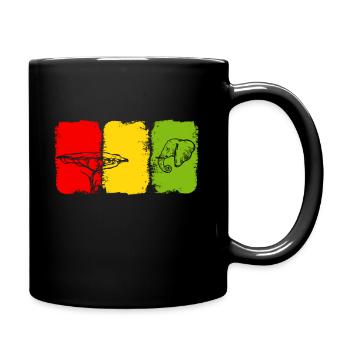 Drapeau de la Guinée - Mug uni - noir - Droite