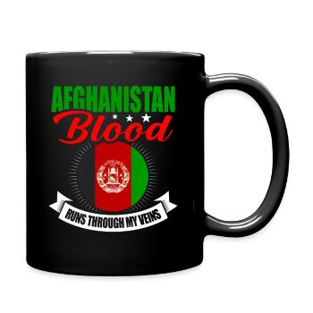 Afghanistan - Tasse einfarbig - Schwarz - Rechts