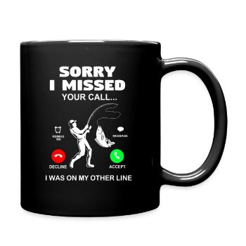Fishing Fishing - Full Colour Mug - black - Right