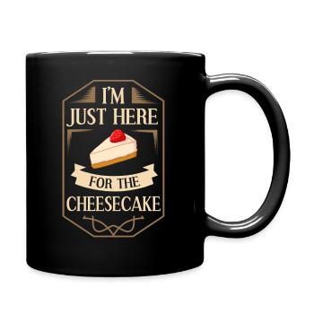 Käsekuchen Keto Quarkkuchen Japanisch Topfentorte - Tasse einfarbig - Schwarz - Rechts