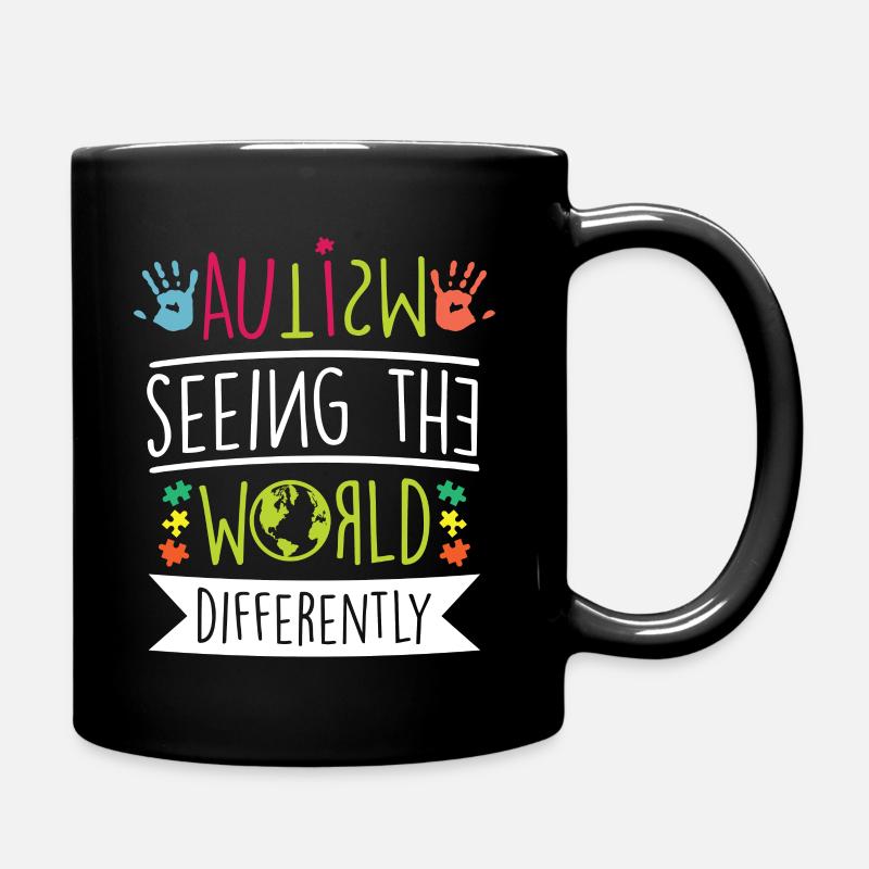 Autismus Bewusstsein - Tasse einfarbig - Schwarz