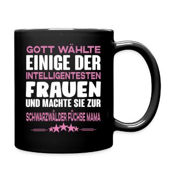 Schwarzwälder Füchse - Schwarzwälder Fuchs Pferd - Tasse einfarbig - Schwarz - Rechts