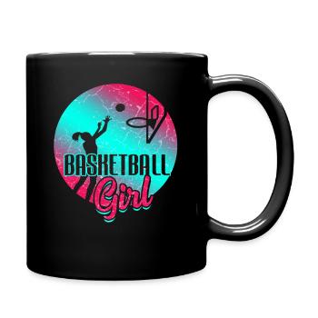 Basket-ball filles - Mug uni - noir - Droite