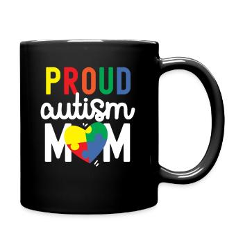 Autism Awareness - Full Colour Mug - black - Right
