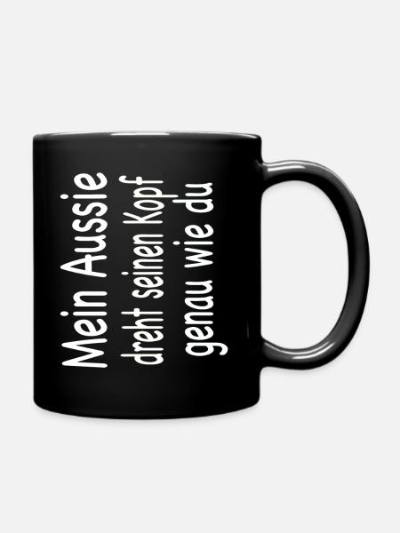 Australian Shepherd - Aussie - Tasse einfarbig - Schwarz