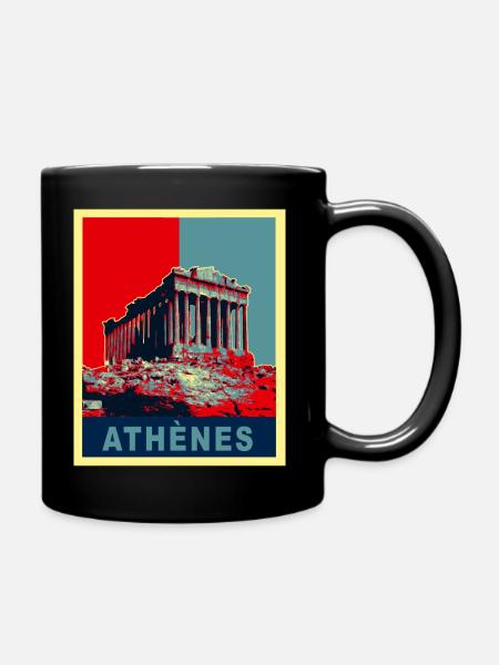 Athènes - Mug uni - noir