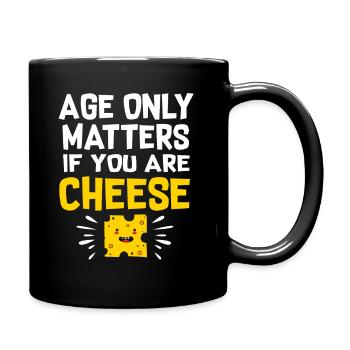 cheese - Full Colour Mug - black - Right