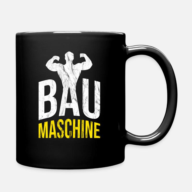 Baumaschine Bauarbeiter Bau Bauherr Baumeister - Tasse einfarbig - Schwarz