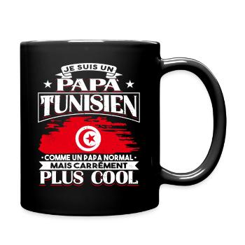 Je Suis Un Papa Tunisien - Mug uni - noir - Droite