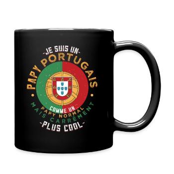 Je Suis Un Papy Portugais Comme Un Papy Normal - Mug uni - noir - Droite