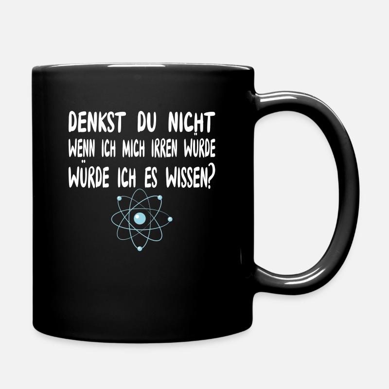 Besserwisser Klugscheißer Herren Damen - Tasse einfarbig - Schwarz