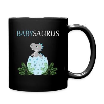 Babysaurus Bub T-Rex éclos Œuf de dinosaure - Mug uni - noir - Droite