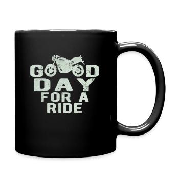 Naked Bike Good - Tasse einfarbig - Schwarz - Rechts