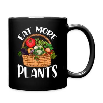 Végétalien végétalien végétalien plantes nourriture - Mug uni - noir - Droite