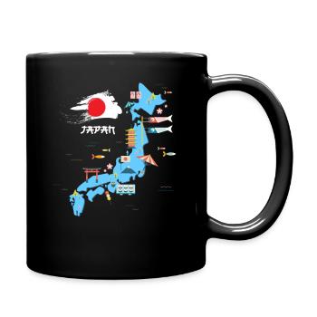 Japan - Tasse einfarbig - Schwarz - Rechts