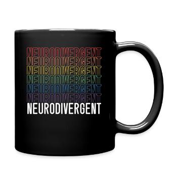 Neurodiversity Neurodiversity Rainbow ADHD - Full Colour Mug - black - Right