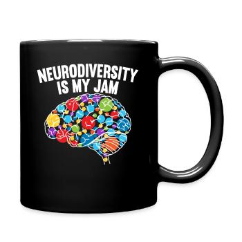 Neurodiversity Is My Jam Autism - Full Colour Mug - black - Right