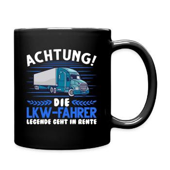 LKW-Fahrer Legende Lastwagen Spedition LKW - Tasse einfarbig - Schwarz - Rechts