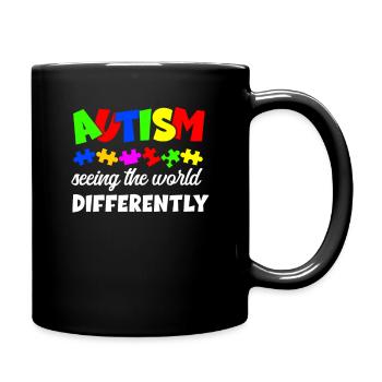 Autism Awareness - Full Colour Mug - black - Right