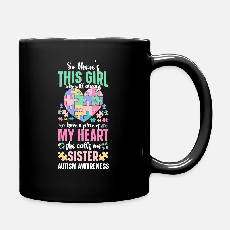 Autism Awareness - Full Colour Mug - black