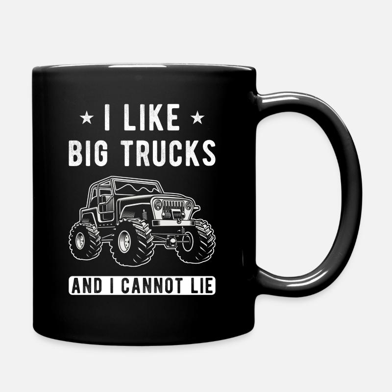 Geländewagen Spruch lustig - Tasse einfarbig - Schwarz