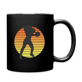 African Girl Dancing T-shirt Sunset - Tasse einfarbig - Schwarz - Rechts